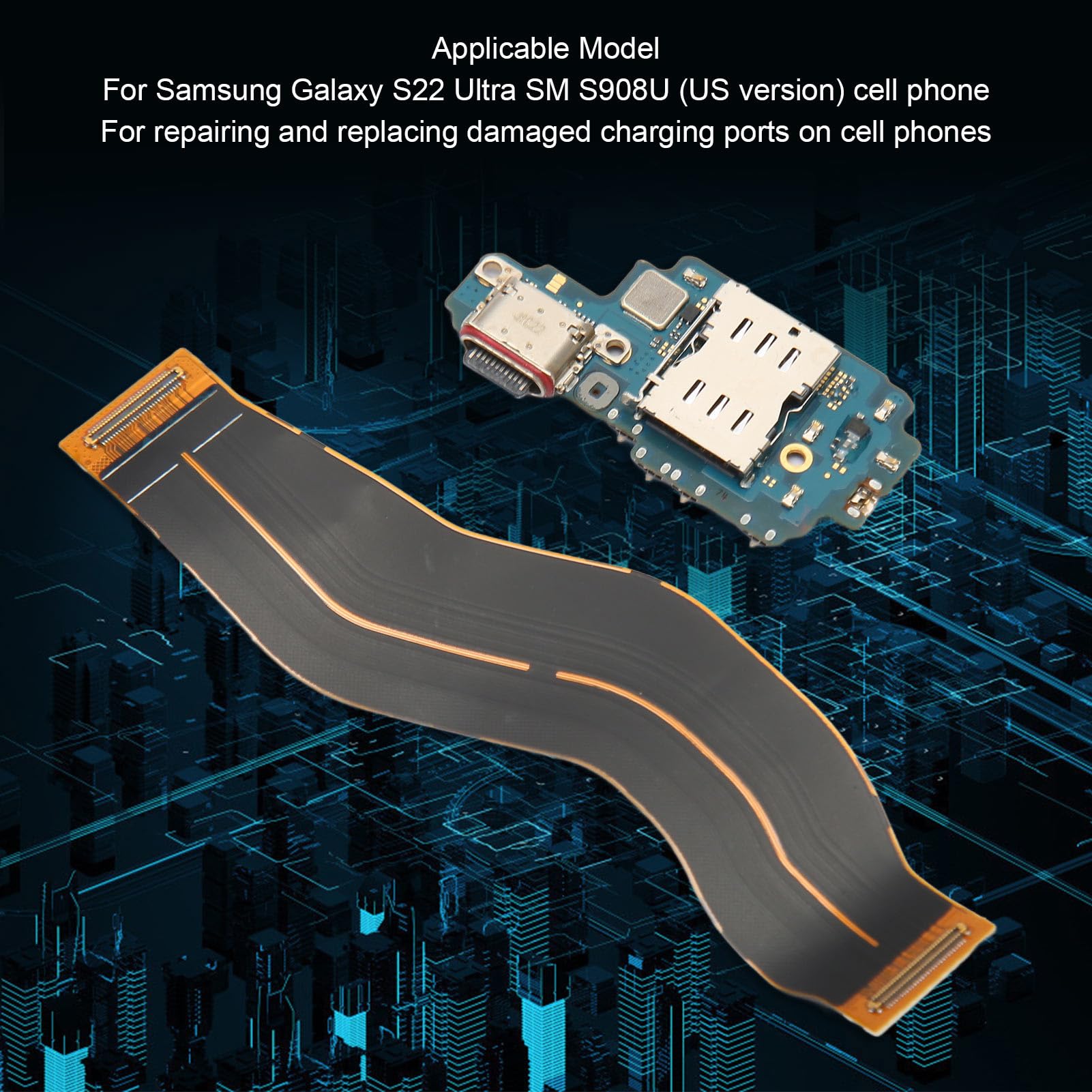 Amazon.co.jp: S22 Ultra SM S908U用USB C充電ポートドックコネクタ